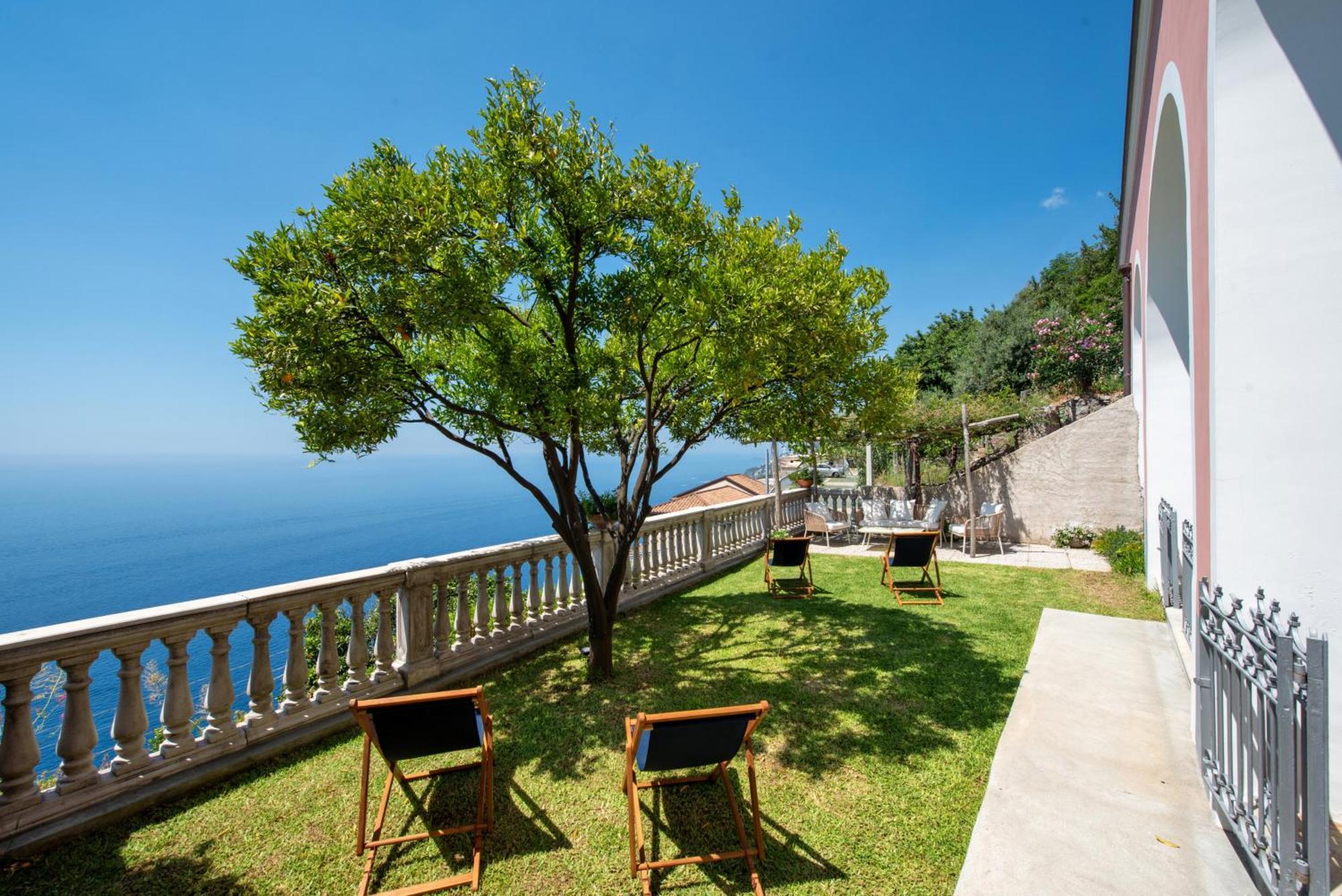 Villa Belvedere Amodeo - Terrace, Seaview, Wifi Conca dei Marini Exterior foto