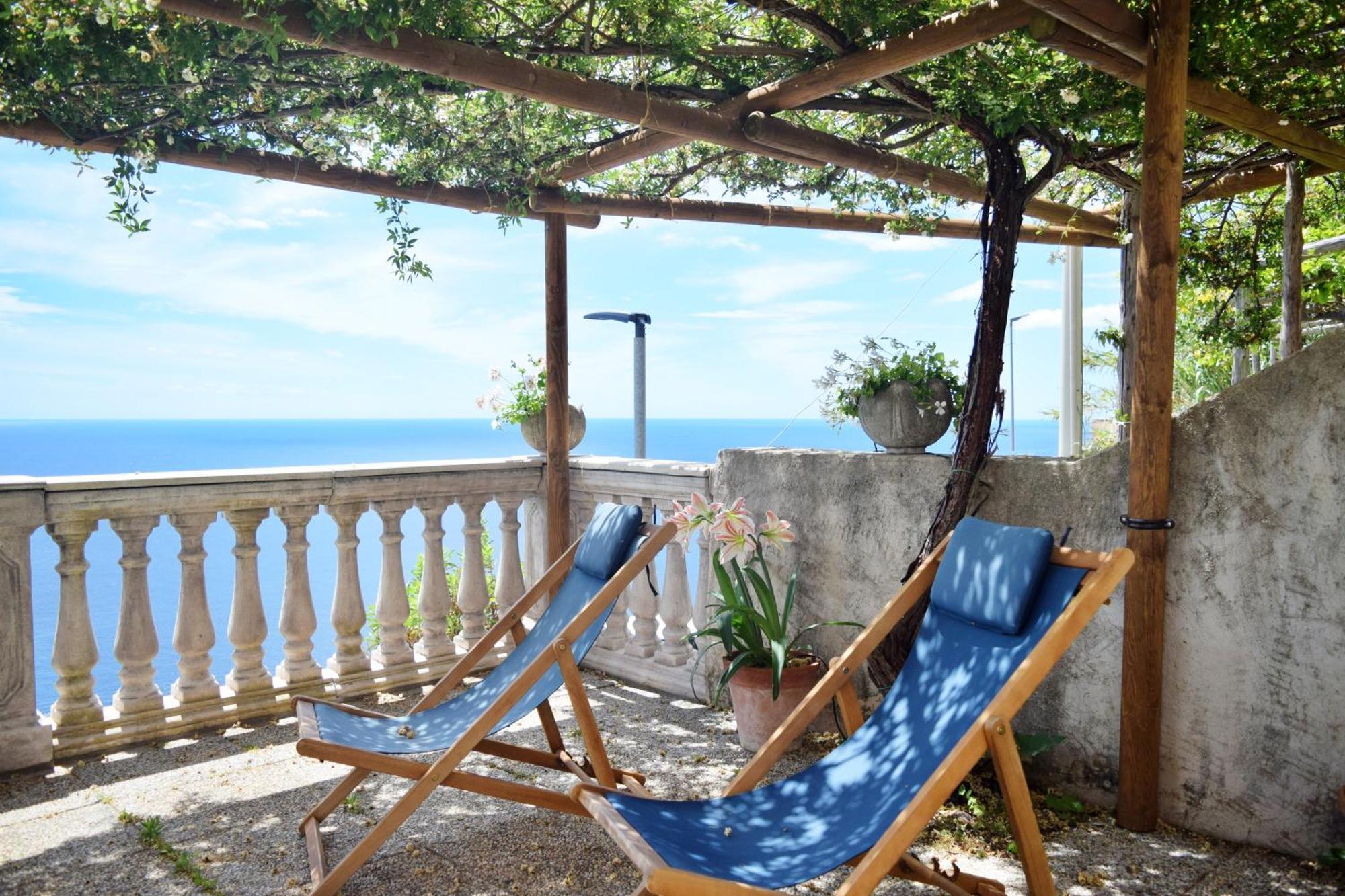 Villa Belvedere Amodeo - Terrace, Seaview, Wifi Conca dei Marini Exterior foto